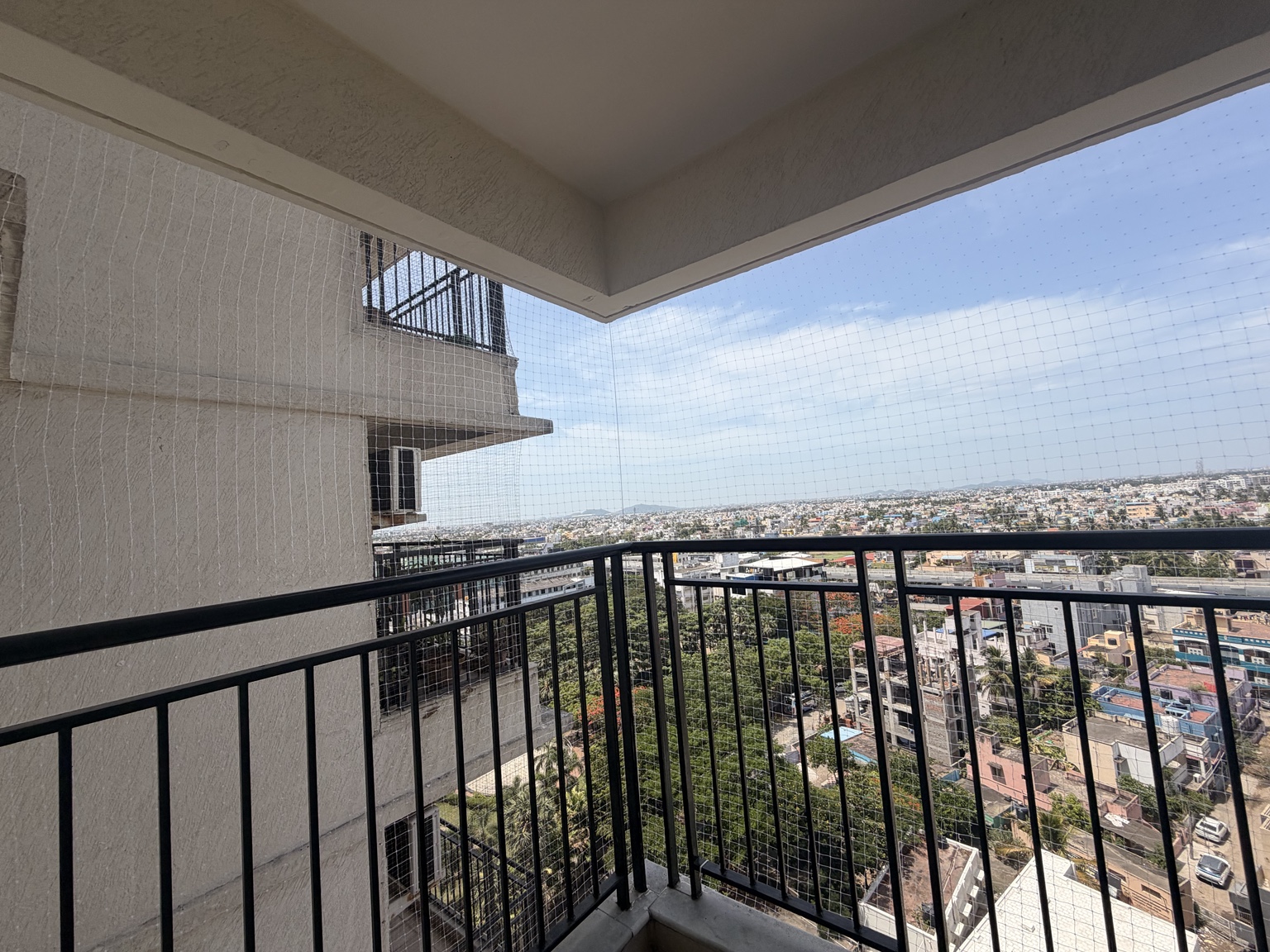 Supplied reference photograph of a netted balcony